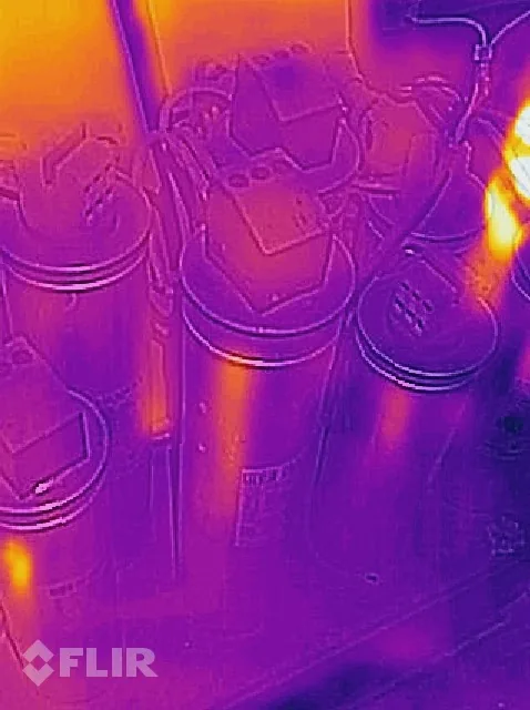 Termograma: inspeção em banco de capacitores (QBC)